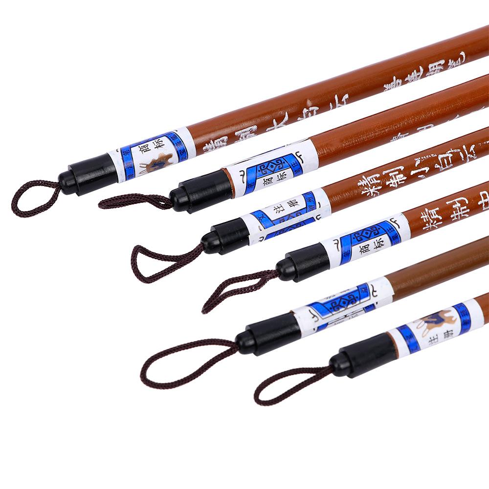 Bamboo Hair Brush - 6pcs/Set Painting Brush Bamboo Traditional Chinese
