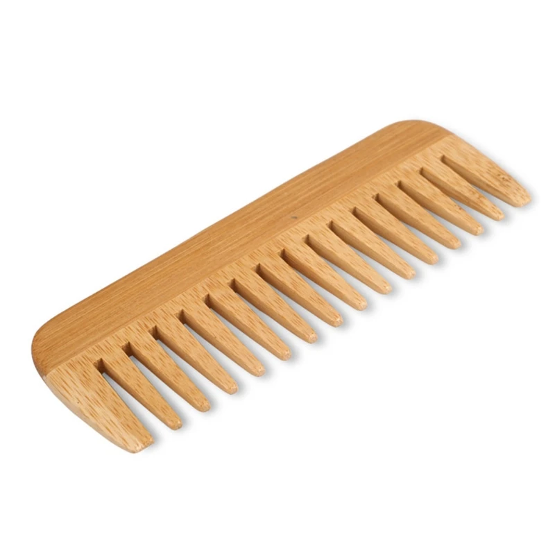 Natural Bamboo Wide Toothed Co - Bamboo Hair Brush review and price