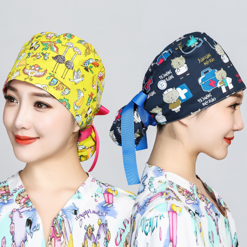Printed Surgical Cap Scrub Cot - Hair Care Hospital review and price