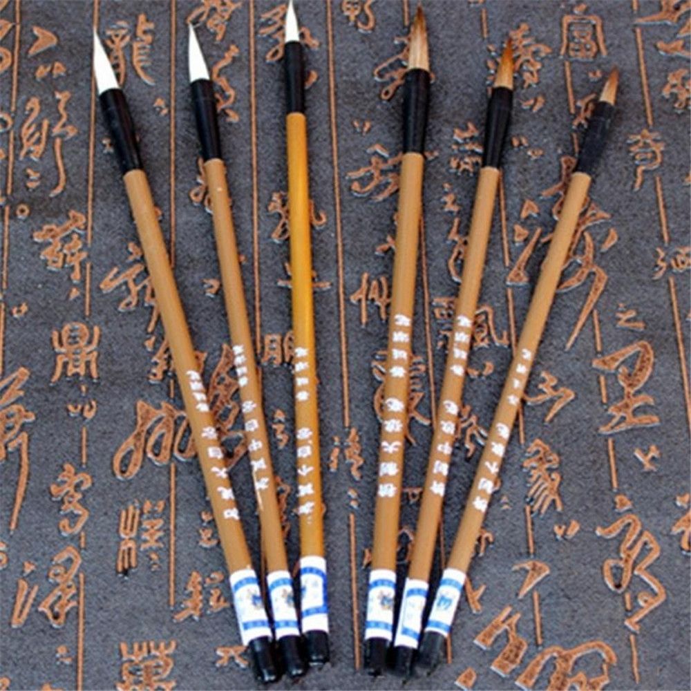 6pcs/Set Painting Brush Bamboo - Bamboo Hair Brush review and price