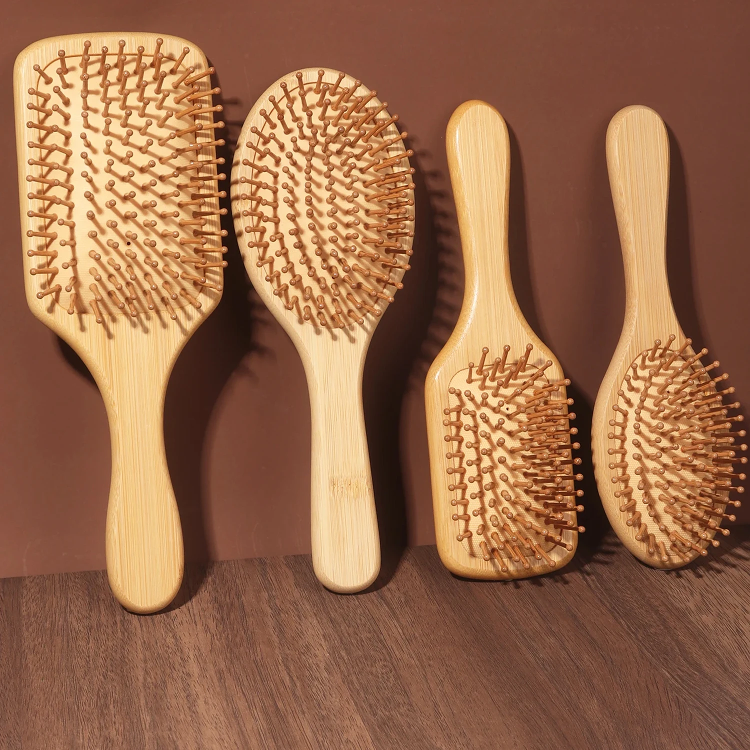 Natural Bamboo Paddle Air Cush - Bamboo Hair Brush review and price