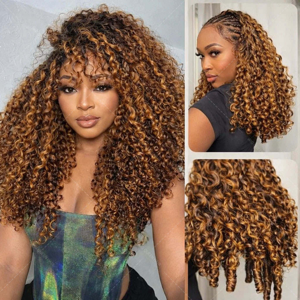 P427 Highlight Burmese Curly F - Feather Hair Extension review and price