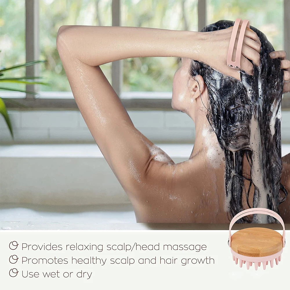 New Scalp Massager Shampoo Bru - Bamboo Hair Brush review and price