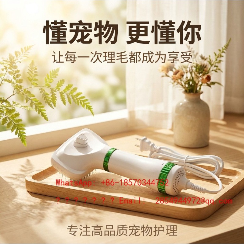 2 IN 1 Pet Hair Dryer & Groomi - Bamboo Hair Brush review and price