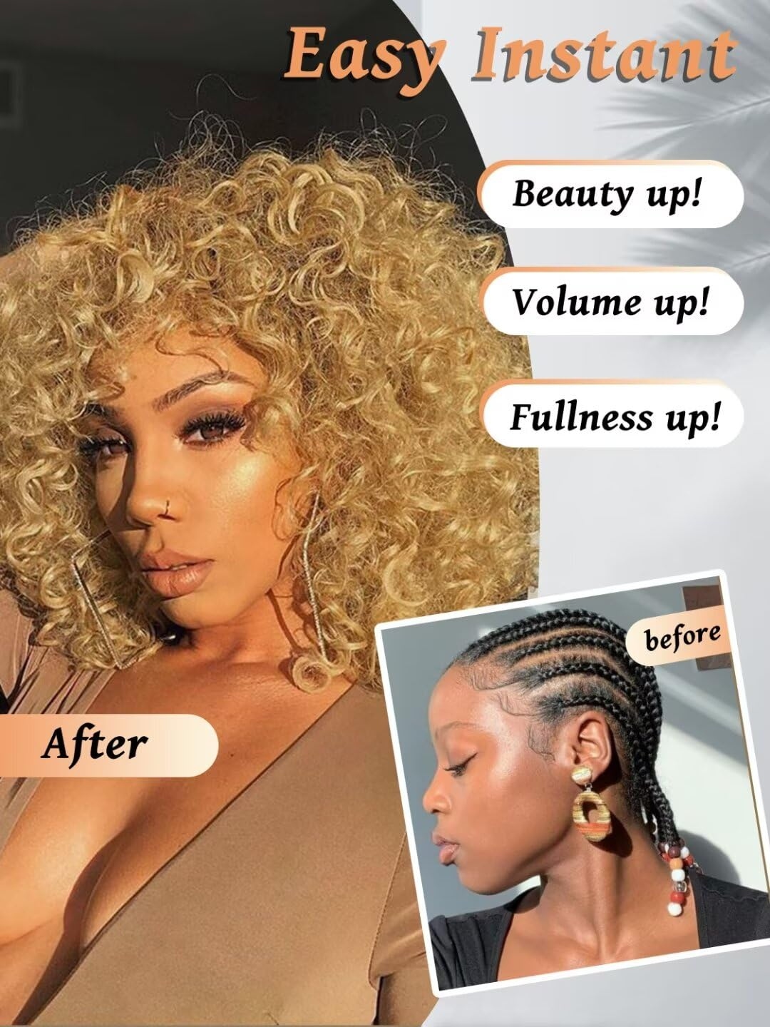 Honey Blonde Small Spirals Cur - Feather Hair Extension review and price