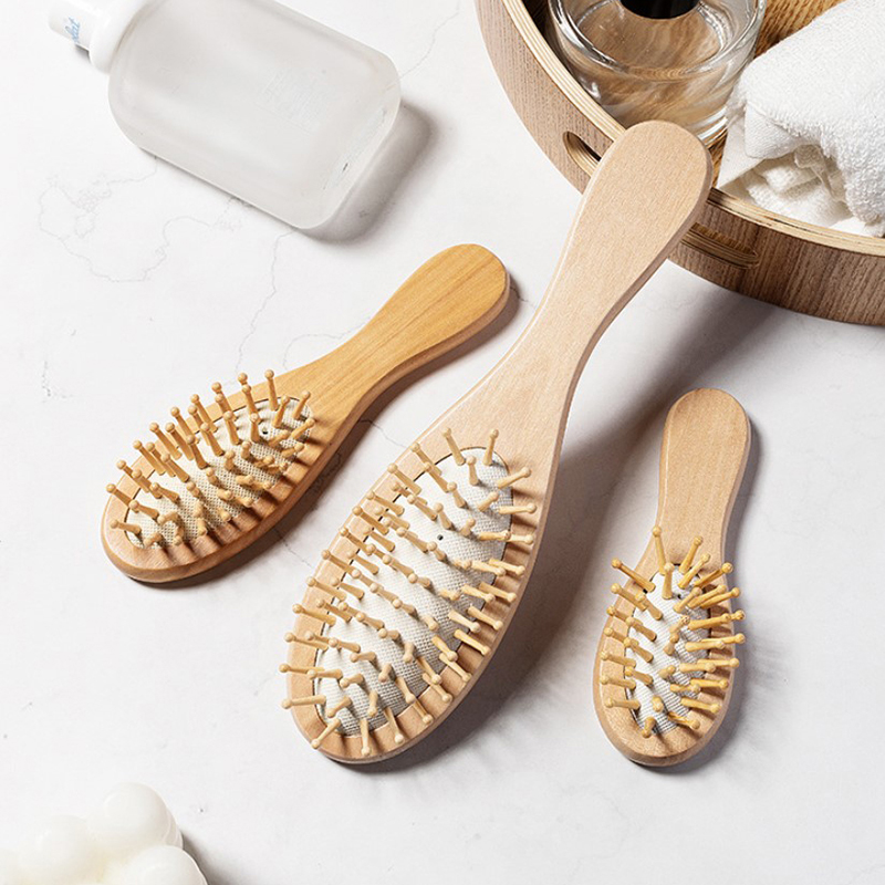 Wood Airbag Comb Professional  - Bamboo Hair Brush review and price