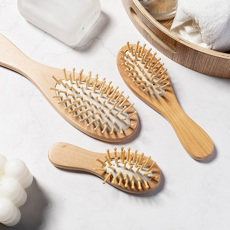Wood Airbag Comb Professional  - Bamboo Hair Brush review and price