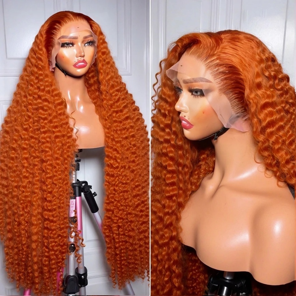 200% Density Ginger Orange Dee - Lace Front Wig review and price
