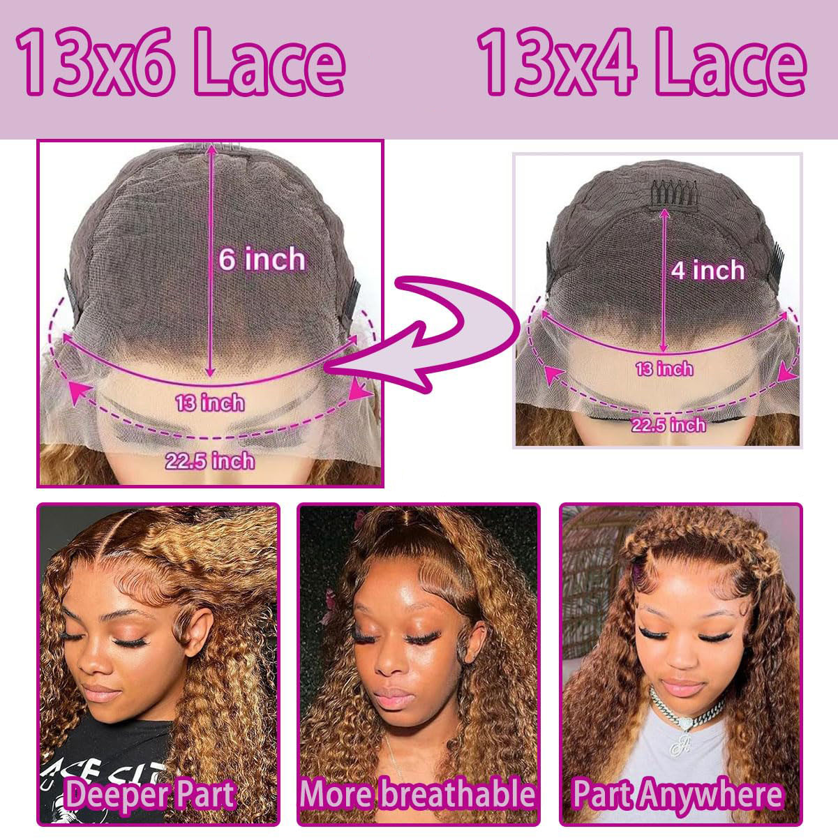 36 Inch Deep Wave P4/27 Highli - Lace Front Wig review and price