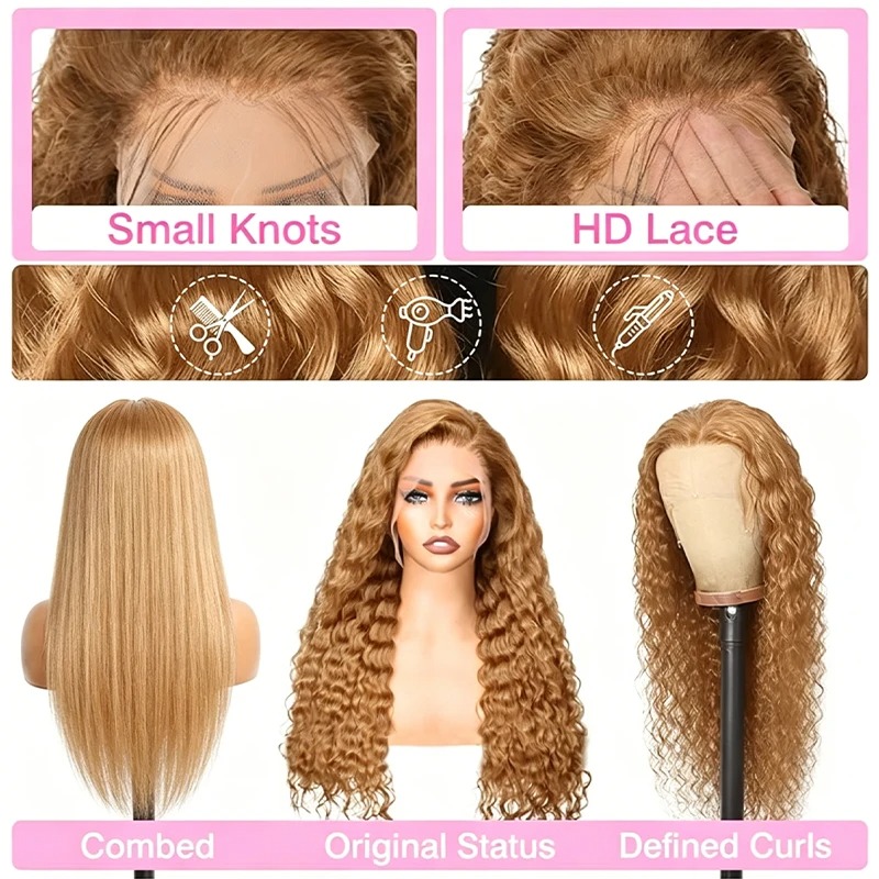 34 38Inch Honey Blonde Wig Hum - Lace Front Wig review and price