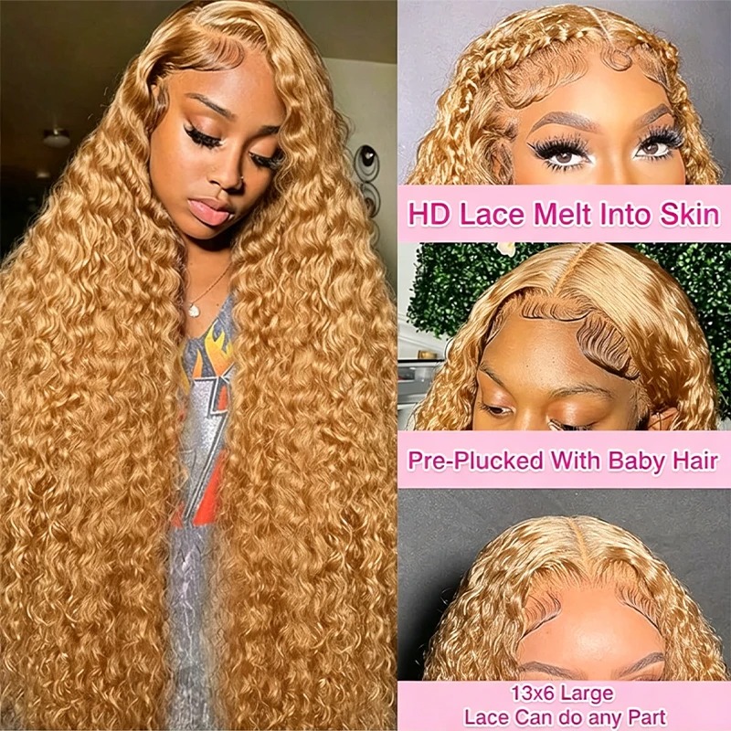 34 38Inch Honey Blonde Wig Hum - Lace Front Wig review and price