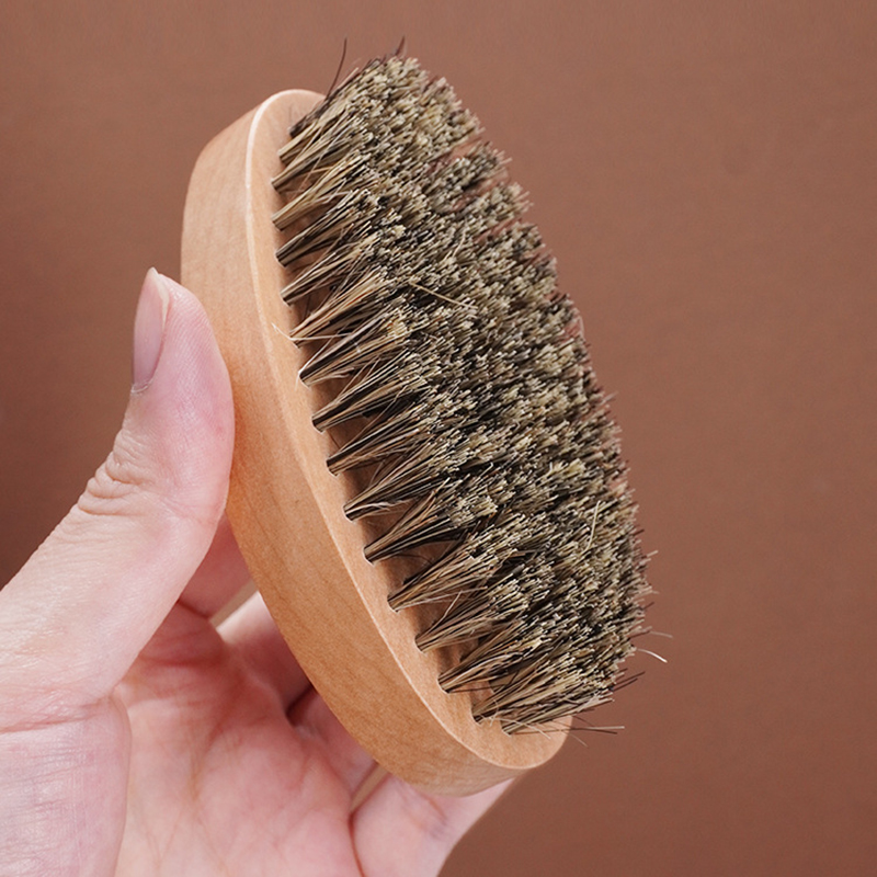 Natural Boar Bristle Beard Bru - Bamboo Hair Brush review and price