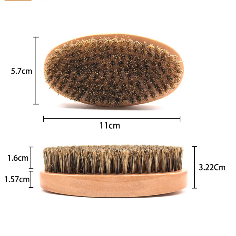 Natural Boar Bristle Beard Bru - Bamboo Hair Brush review and price