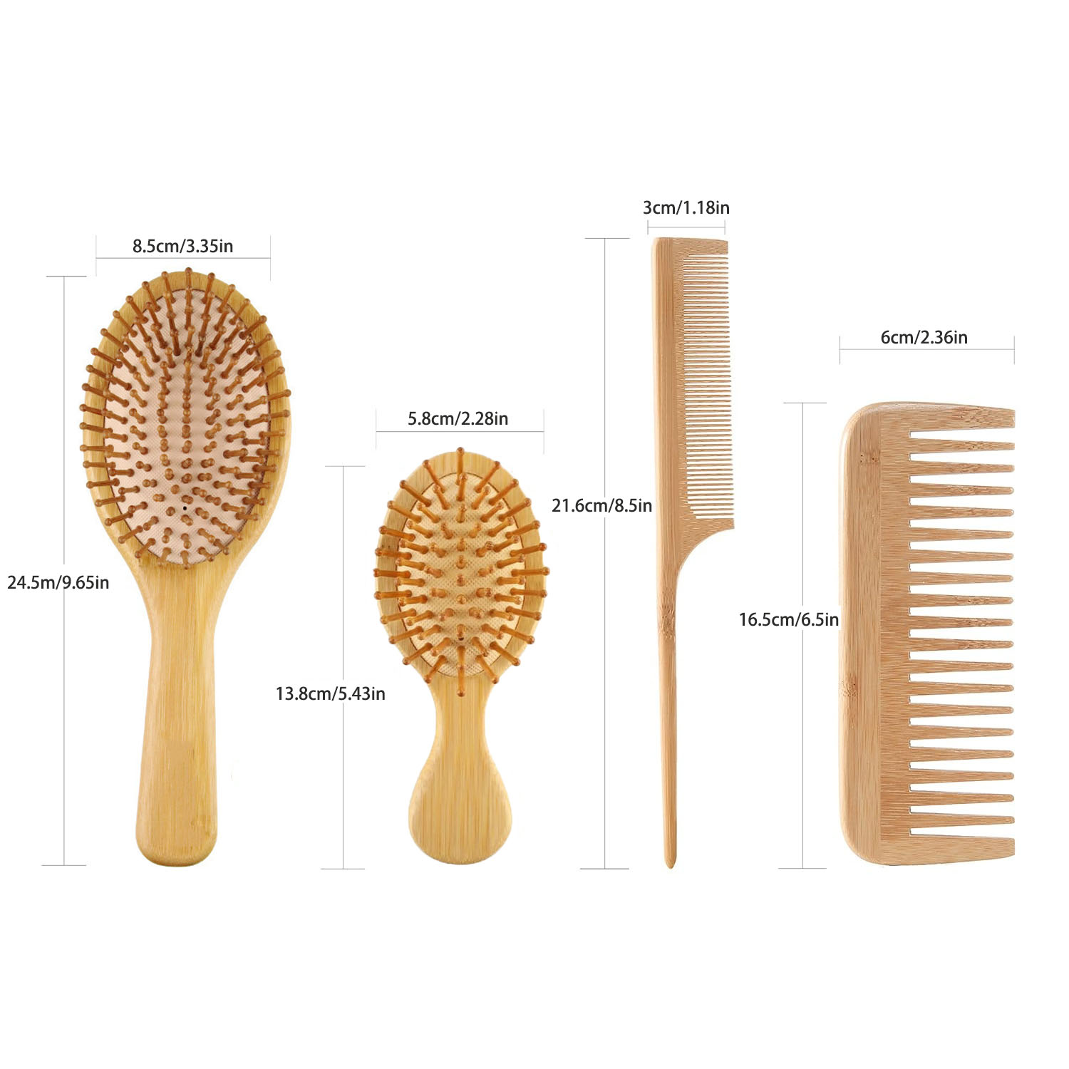 Bamboo Hair Brush Comb Set for - Bamboo Hair Brush review and price